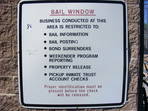 Bail Window Rules at the City of Las Vegas Jail Detention and Enforcement Center